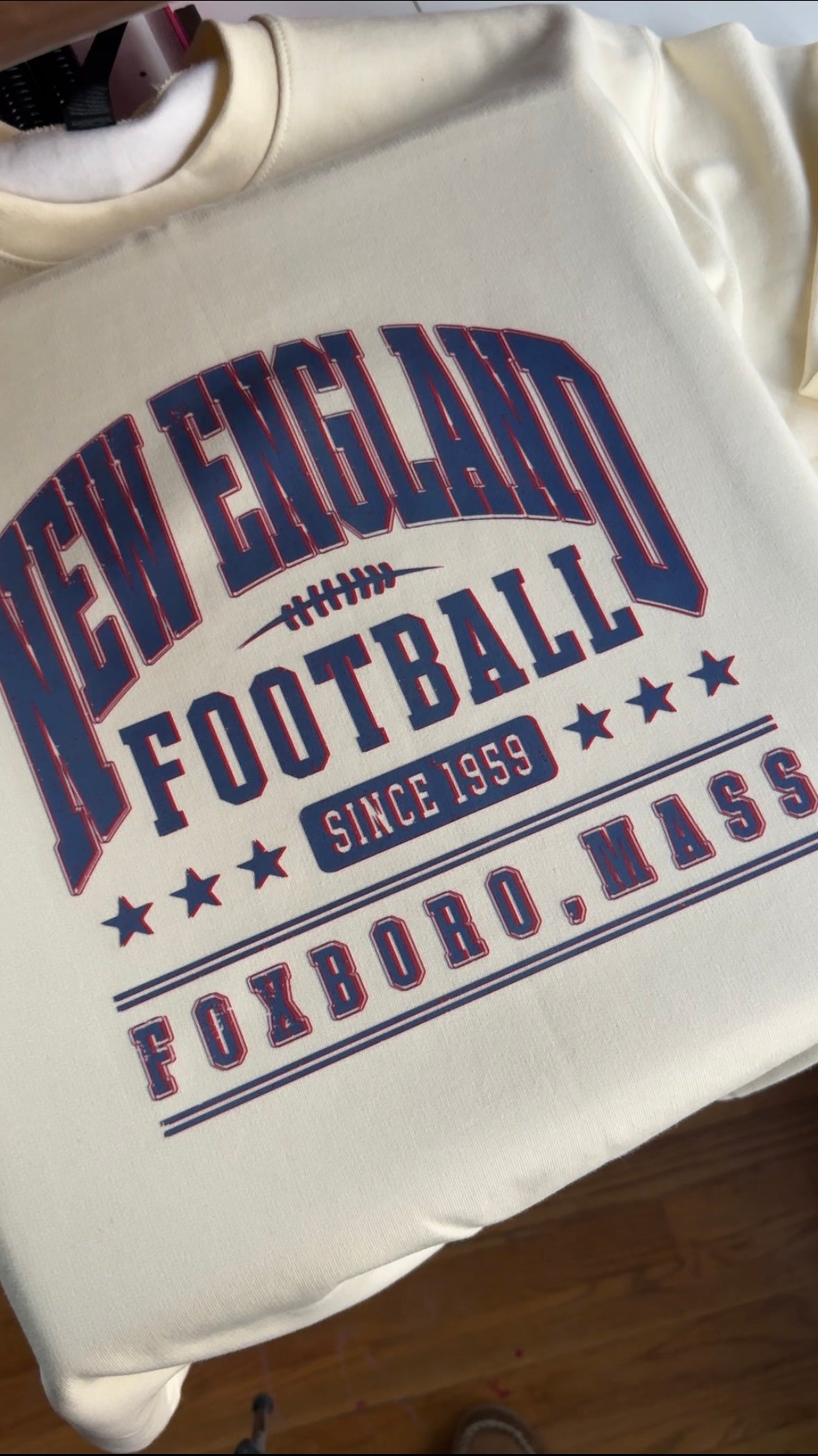 New England Football Crewneck